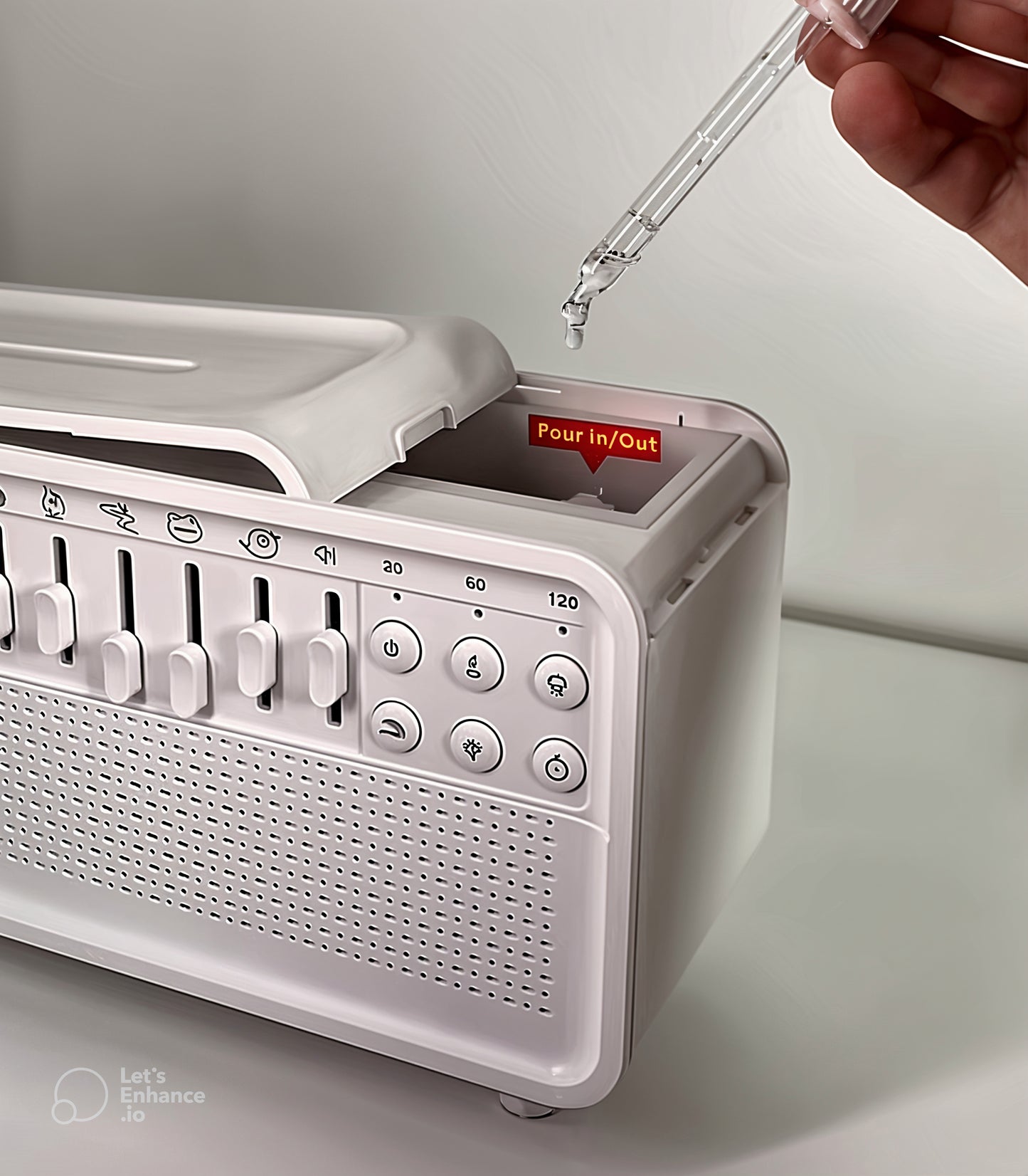 Aromathérapie, Enceinte Bluetooth et son d'ambiance réglable a LED