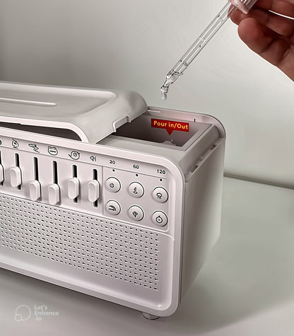 Aromathérapie, Enceinte Bluetooth et son d'ambiance réglable a LED